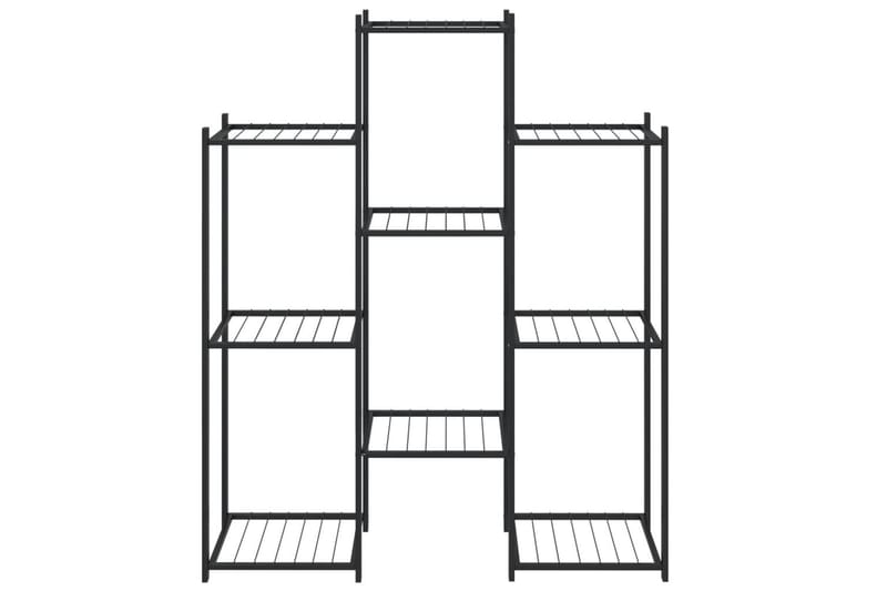 beBasic blomsterstativ 85x25x100 cm jern sort - Sort - Have - Havearbejde & dyrkning - Dyrkning - Urtepotteskjulere & blomsterkrukker - Blomsterreol & blomsterstativ