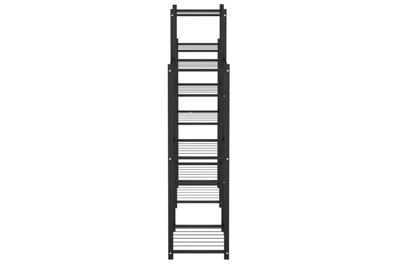 beBasic blomsterstativ 85x25x100 cm jern sort - Sort - Have - Havearbejde & dyrkning - Dyrkning - Urtepotteskjulere & blomsterkrukker - Blomsterreol & blomsterstativ