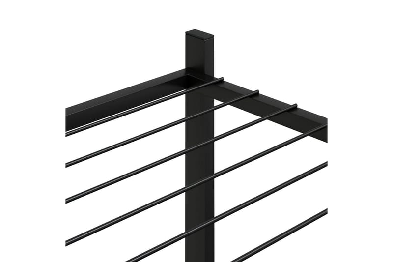 beBasic blomsterstativ 85x25x100 cm jern sort - Sort - Have - Havearbejde & dyrkning - Dyrkning - Urtepotteskjulere & blomsterkrukker - Blomsterreol & blomsterstativ