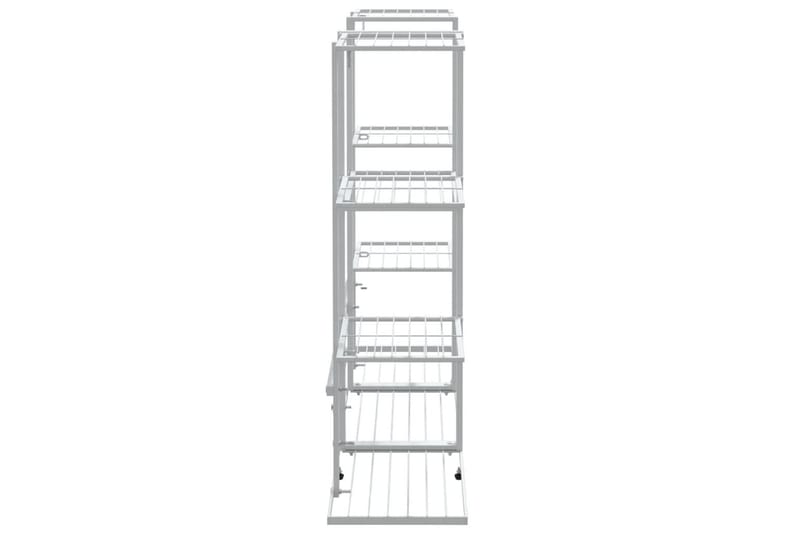 beBasic blomsterstativ 94,5x25x89 cm jern hvid - Hvid - Have - Havearbejde & dyrkning - Dyrkning - Urtepotteskjulere & blomsterkrukker - Blomsterreol & blomsterstativ