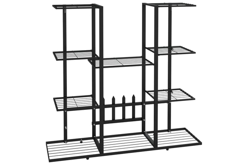 beBasic blomsterstativ 94,5x25x89 cm jern sort - Sort - Have - Havearbejde & dyrkning - Dyrkning - Urtepotteskjulere & blomsterkrukker - Blomsterreol & blomsterstativ