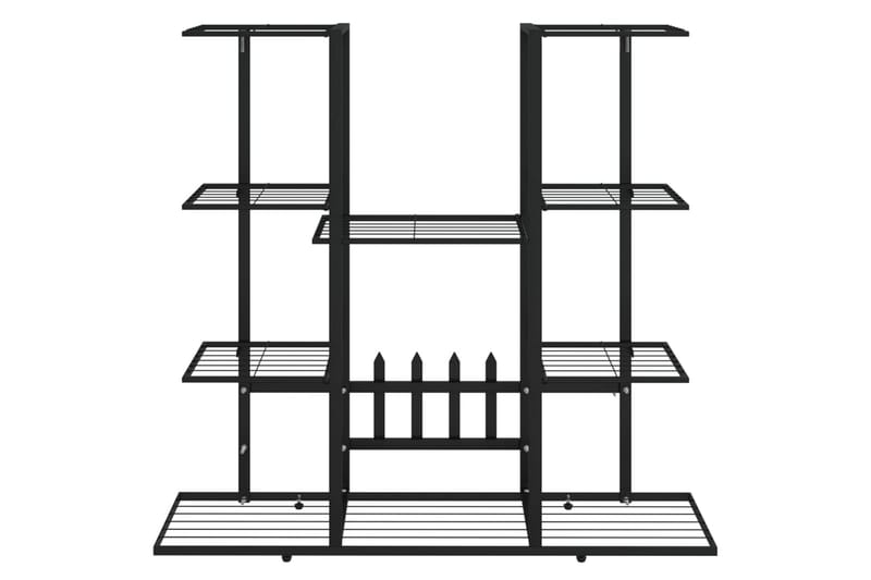 beBasic blomsterstativ 94,5x25x89 cm jern sort - Sort - Have - Havearbejde & dyrkning - Dyrkning - Urtepotteskjulere & blomsterkrukker - Blomsterreol & blomsterstativ