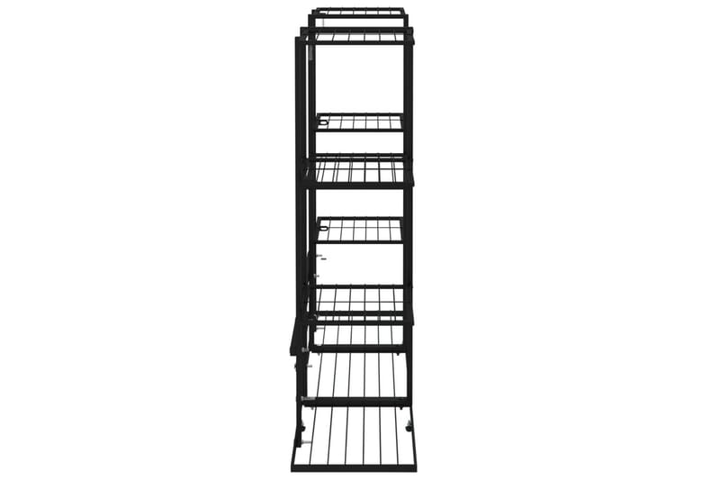 beBasic blomsterstativ 94,5x25x89 cm jern sort - Sort - Have - Havearbejde & dyrkning - Dyrkning - Urtepotteskjulere & blomsterkrukker - Blomsterreol & blomsterstativ