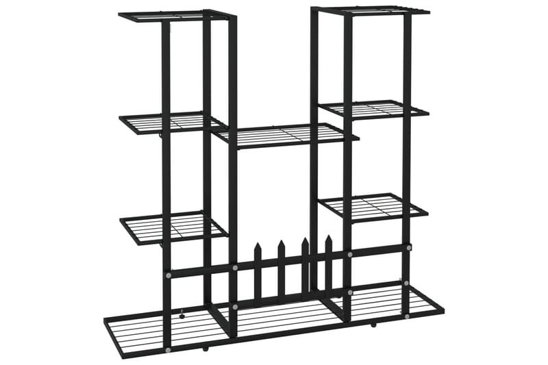beBasic blomsterstativ 94,5x25x89 cm jern sort - Sort - Have - Havearbejde & dyrkning - Dyrkning - Urtepotteskjulere & blomsterkrukker - Blomsterreol & blomsterstativ