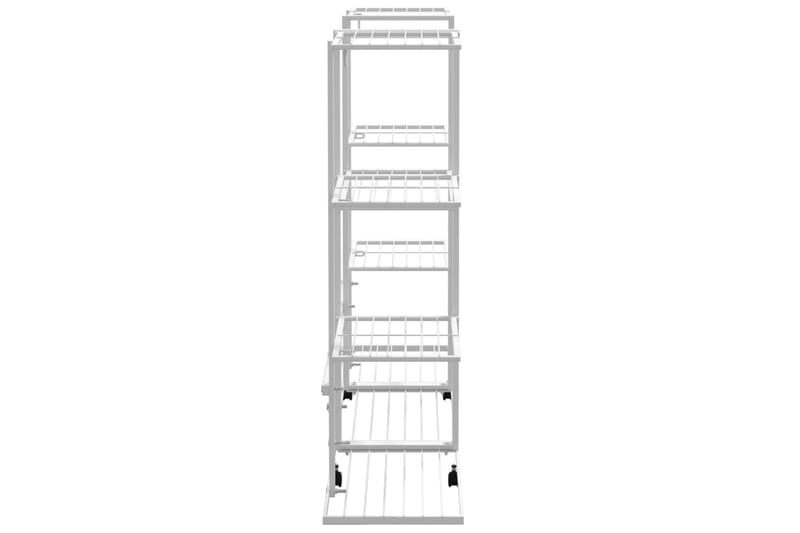 beBasic blomsterstativ med hjul 94,5x24,5x91,5 cm jern hvid - Hvid - Have - Havearbejde & dyrkning - Dyrkning - Urtepotteskjulere & blomsterkrukker - Blomsterreol & blomsterstativ