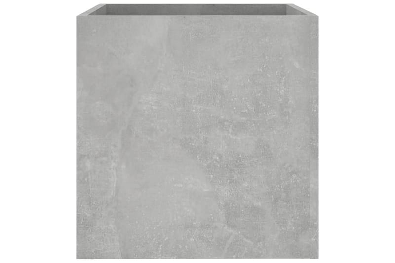 beBasic plantekasse 40x40x40 cm konstrueret træ betongrå - GrÃ¥ - Have - Havearbejde & dyrkning - Dyrkning - Urtepotteskjulere & blomsterkrukker - Blomsterkasser