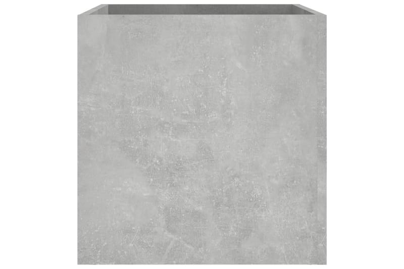 beBasic plantekasse 40x40x40 cm konstrueret træ betongrå - GrÃ¥ - Have - Havearbejde & dyrkning - Dyrkning - Urtepotteskjulere & blomsterkrukker - Blomsterkasser