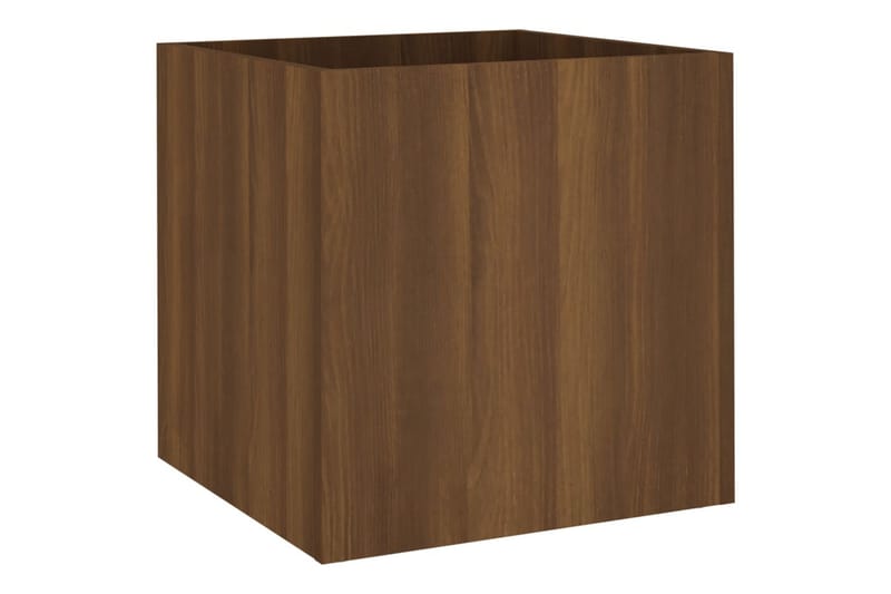 beBasic plantekasse 40x40x40 cm konstrueret træ brun egetræsfarve - Brun - Have - Havearbejde & dyrkning - Dyrkning - Urtepotteskjulere & blomsterkrukker - Blomsterkasser
