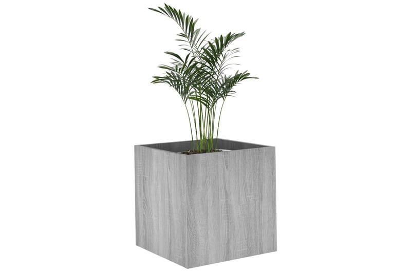 beBasic plantekasse 40x40x40 cm konstrueret træ grå sonoma-eg - GrÃ¥ - Blomsterkasser - Havekrukker
