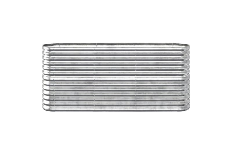 beBasic plantekasse 152x40x68 cm pulverlakeret stål sølvfarvet - SÃ¸lv - Have - Havearbejde & dyrkning - Dyrkning - Urtepotteskjulere & blomsterkrukker - Blomsterkasser