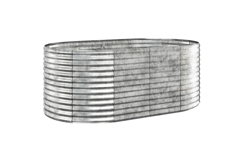 beBasic plantekasse 175x100x68 cm pulverlakeret stål sølvfarvet - SÃ¸lv - Blomsterkasser - Havekrukker
