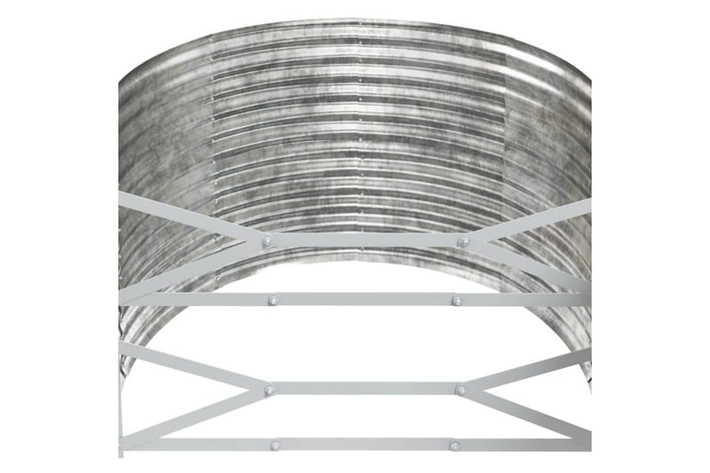 beBasic plantekasse 322x100x68 cm pulverlakeret stål sølvfarvet - SÃ¸lv - Have - Havearbejde & dyrkning - Dyrkning - Urtepotteskjulere & blomsterkrukker - Blomsterkasser