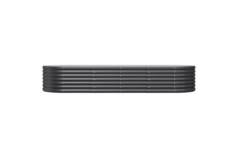 beBasic plantekasse 224x80x36 cm pulverlakeret stål antracitgrå - Antracit - Have - Havearbejde & dyrkning - Dyrkning - Urtepotteskjulere & blomsterkrukker - Blomsterkasser