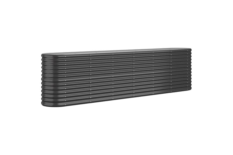 beBasic plantekasse 260x40x68 cm pulverlakeret stål antracitgrå - Antracit - Have - Havearbejde & dyrkning - Dyrkning - Urtepotteskjulere & blomsterkrukker - Blomsterkasser