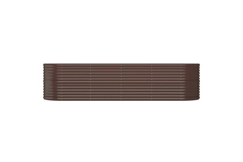 beBasic plantekasse 296x80x68 cm pulverlakeret stål brun - Brun - Have - Havearbejde & dyrkning - Dyrkning - Urtepotteskjulere & blomsterkrukker - Blomsterkasser