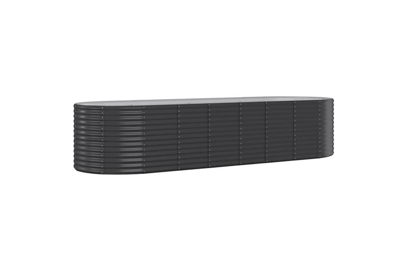 beBasic plantekasse 322x100x68 cm pulverlakeret stål antracitgrå - Antracit - Have - Havearbejde & dyrkning - Dyrkning - Urtepotteskjulere & blomsterkrukker - Blomsterkasser