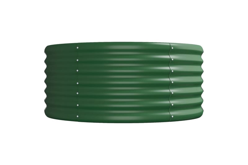 beBasic plantekasse 368x80x36 cm pulverlakeret stål grøn - GrÃ¸n - Have - Havearbejde & dyrkning - Dyrkning - Urtepotteskjulere & blomsterkrukker - Blomsterkasser
