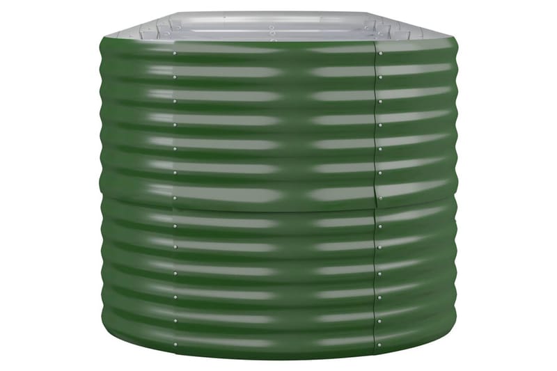 beBasic plantekasse 368x80x68 cm pulverlakeret stål grøn - GrÃ¸n - Have - Havearbejde & dyrkning - Dyrkning - Urtepotteskjulere & blomsterkrukker - Blomsterkasser