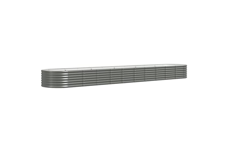 beBasic plantekasse 440x80x36 cm pulverlakeret stål grå - GrÃ¥ - Have - Havearbejde & dyrkning - Dyrkning - Urtepotteskjulere & blomsterkrukker - Blomsterkasser