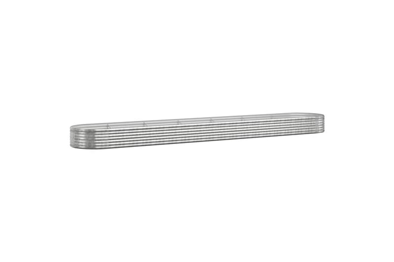 beBasic plantekasse 544x100x36 cm pulverlakeret stål sølvfarvet - SÃ¸lv - Have - Havearbejde & dyrkning - Dyrkning - Urtepotteskjulere & blomsterkrukker - Blomsterkasser