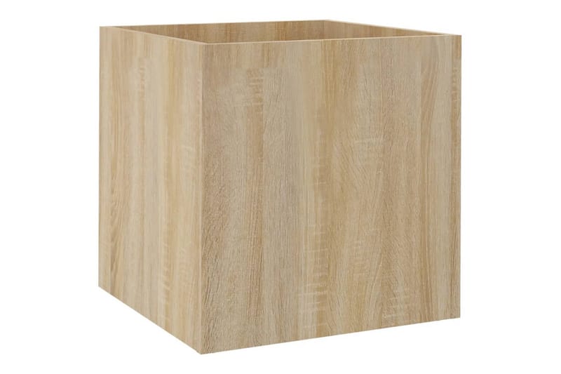 beBasic plantekasse 40x40x40 cm konstrueret træ sonoma-eg - Brun - Blomsterkasser - Havekrukker