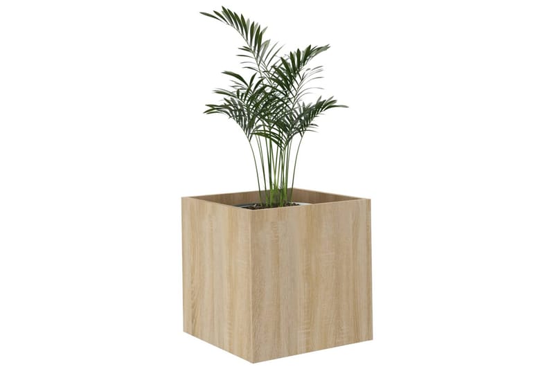 beBasic plantekasse 40x40x40 cm konstrueret træ sonoma-eg - Brun - Have - Havearbejde & dyrkning - Dyrkning - Urtepotteskjulere & blomsterkrukker - Blomsterkasser