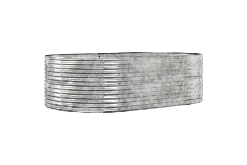 beBasic plantekasse 212x140x68 cm pulverlakeret stål sølvfarvet - SÃ¸lv - Blomsterkasser - Havekrukker