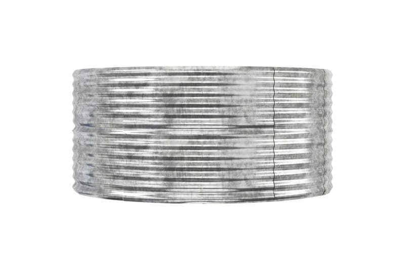 beBasic plantekasse 447x140x68 cm pulverlakeret stål sølvfarvet - SÃ¸lv - Blomsterkasser - Havekrukker