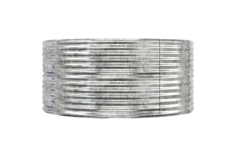 beBasic plantekasse 367x140x68 cm pulverlakeret stål sølvfarvet - SÃ¸lv - Blomsterkasser - Havekrukker