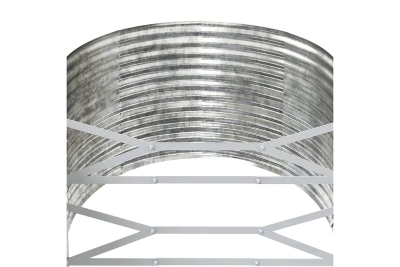 beBasic plantekasse 554x100x68 cm pulverlakeret stål sølvfarvet - SÃ¸lv - Have - Havearbejde & dyrkning - Dyrkning - Urtepotteskjulere & blomsterkrukker - Blomsterkasser