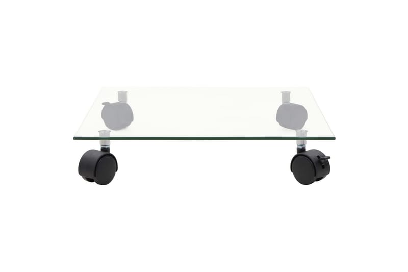 beBasic plantevogne 4 stk. 35x35 cm firkantet hærdet glas - gennemsigtig - Have - Havearbejde & dyrkning - Dyrkning - Urtepotteskjulere & blomsterkrukker - Blomsterreol & blomsterstativ