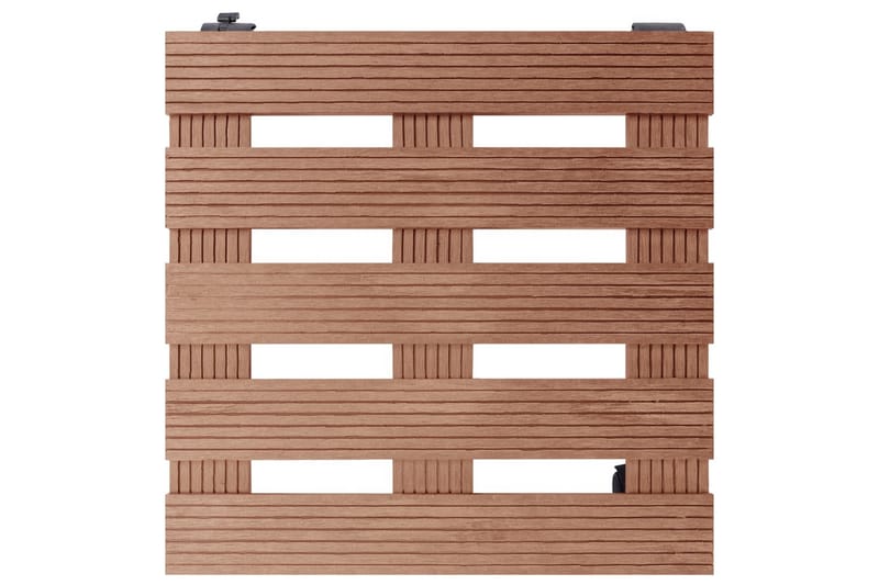 beBasic plantevogne 4 stk. 30x30x7,5 cm WPC brun - Brun - Have - Havearbejde & dyrkning - Dyrkning - Urtepotteskjulere & blomsterkrukker - Blomsterkasser