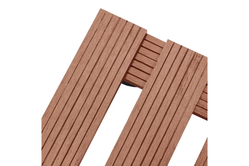 beBasic plantevogne 4 stk. 30x30x7,5 cm WPC brun - Brun - Have - Havearbejde & dyrkning - Dyrkning - Urtepotteskjulere & blomsterkrukker - Blomsterkasser