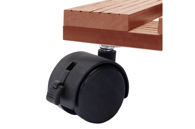 beBasic plantevogne 4 stk. 30x30x7,5 cm WPC brun - Brun - Have - Havearbejde & dyrkning - Dyrkning - Urtepotteskjulere & blomsterkrukker - Blomsterkasser