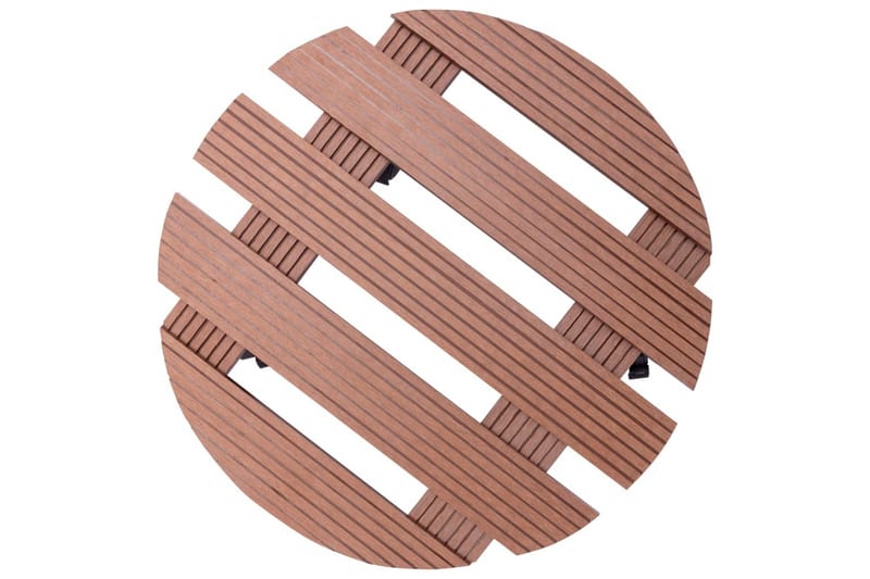 beBasic plantevogne 4 stk. Ã˜30x7,5 cm WPC brun - Brun - Have - Havearbejde & dyrkning - Dyrkning - Urtepotteskjulere & blomsterkrukker - Blomsterkasser