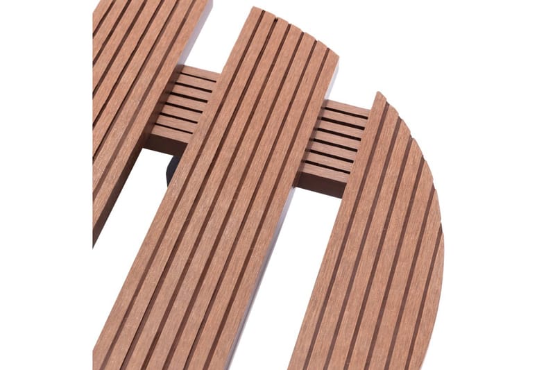 beBasic plantevogne 4 stk. Ã˜30x7,5 cm WPC brun - Brun - Have - Havearbejde & dyrkning - Dyrkning - Urtepotteskjulere & blomsterkrukker - Blomsterkasser