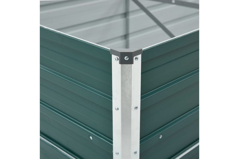 Forhöjet Plantekasse 480X80X45 cm Galvaniseret Stål Grön - Have - Havearbejde & dyrkning - Dyrkning - Urtepotteskjulere & blomsterkrukker - Blomsterkasser