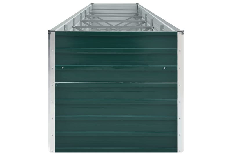 Forhöjet Plantekasse 480X80X77 cm Galvaniseret Stål Grön - Have - Havearbejde & dyrkning - Dyrkning - Urtepotteskjulere & blomsterkrukker - Blomsterkasser