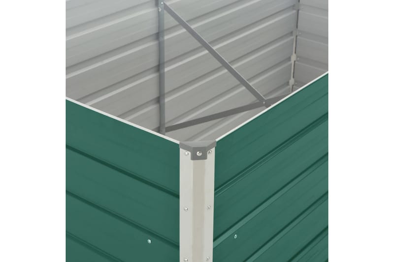 Hævet Blomsterbed 160 X 80 X 45 cm Galvaniseret Stål Grön - Have - Havearbejde & dyrkning - Dyrkning - Urtepotteskjulere & blomsterkrukker - Blomsterkasser