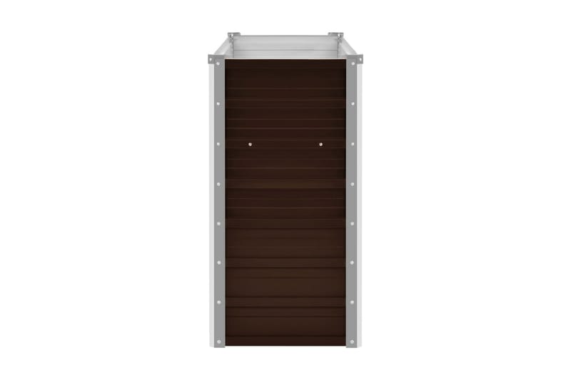 Haveplantekasse 100 X 40 X 77 Cm Galvaniseret Stål Brun - Brun - Have - Havearbejde & dyrkning - Dyrkning - Urtepotteskjulere & blomsterkrukker - Blomsterkasser