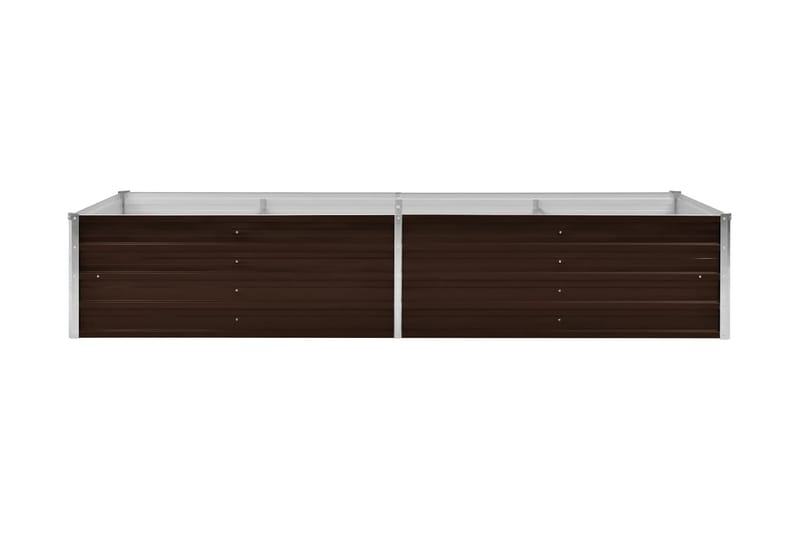 Haveplantekasse 240 X 80 X 45 Cm Galvaniseret Stål Brun - Brun - Have - Havearbejde & dyrkning - Dyrkning - Urtepotteskjulere & blomsterkrukker - Blomsterkasser