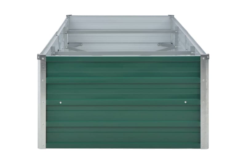 Haveplantekasse Galvaniseret Stål 240 X 80 X 45 Cm Grøn - Grøn - Have - Havearbejde & dyrkning - Dyrkning - Urtepotteskjulere & blomsterkrukker - Blomsterkasser