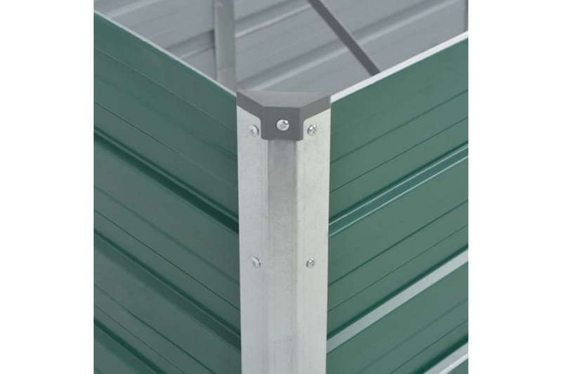 Haveplantekasse Galvaniseret Stål 240 X 80 X 45 Cm Grøn - Grøn - Have - Havearbejde & dyrkning - Dyrkning - Urtepotteskjulere & blomsterkrukker - Blomsterkasser