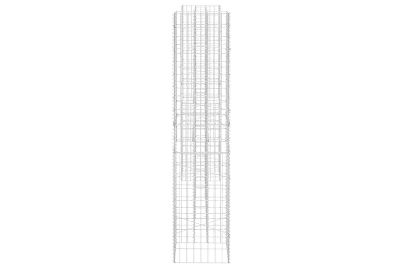 H-formet gabion-plantekasse 260x40x200 cm stål - Sølv - Have - Havearbejde & dyrkning - Dyrkning - Urtepotteskjulere & blomsterkrukker - Blomsterreol & blomsterstativ
