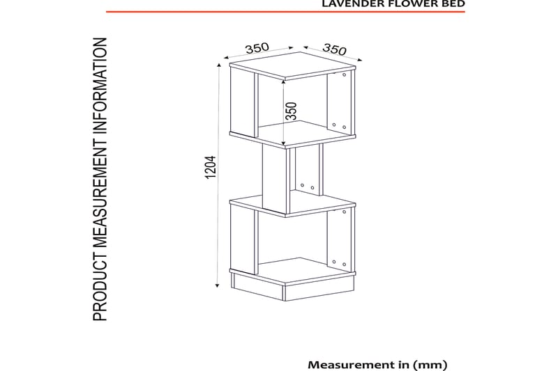 Ynhi Plantebord 35 cm - Hvid - Have - Havearbejde & dyrkning - Dyrkning - Urtepotteskjulere & blomsterkrukker - Blomsterreol & blomsterstativ
