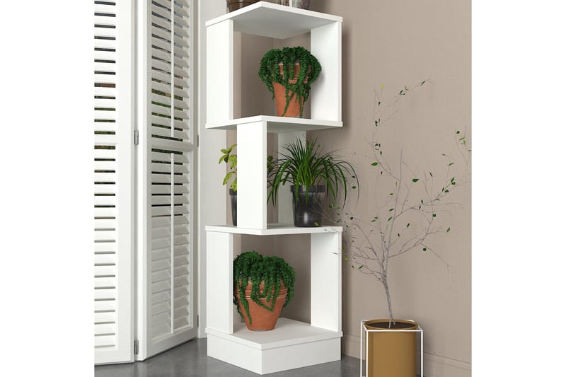 Ynhi Plantebord 35 cm - Hvid - Have - Havearbejde & dyrkning - Dyrkning - Urtepotteskjulere & blomsterkrukker - Blomsterreol & blomsterstativ