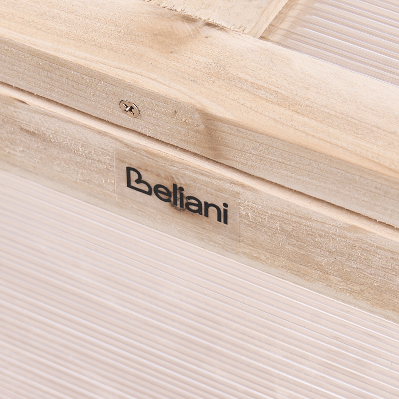 Drivhus til altan Aranova grantræ 58 cm - Brun/Transparent - Have - Havearbejde & dyrkning - Dyrkning - Urtepotteskjulere & blomsterkrukker - Minidrivhus bord