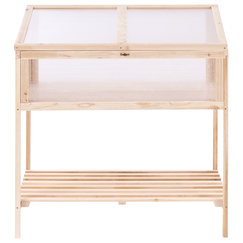 Drivhus til altan Aranova grantræ 58 cm - Brun/Transparent - Have - Havearbejde & dyrkning - Dyrkning - Urtepotteskjulere & blomsterkrukker - Minidrivhus bord