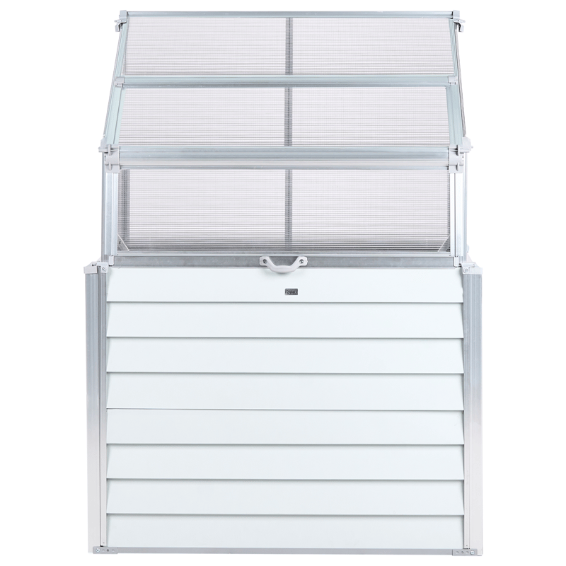 Drivhus til altan Novoli 62 cm - Hvid - Have - Havearbejde & dyrkning - Dyrkning - Urtepotteskjulere & blomsterkrukker - Minidrivhus bord