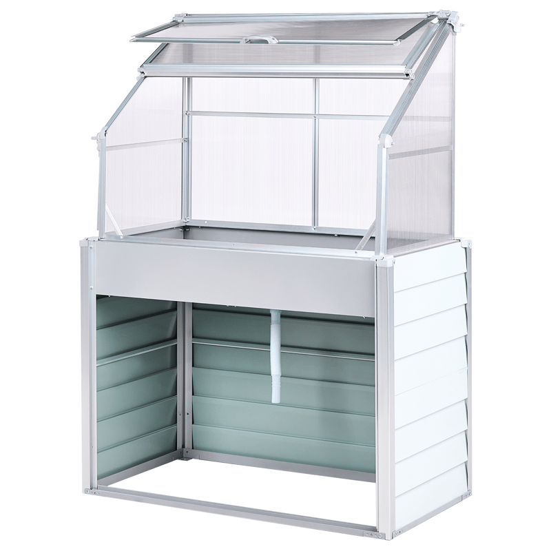 Drivhus til altan Novoli 62 cm - Hvid - Have - Havearbejde & dyrkning - Dyrkning - Urtepotteskjulere & blomsterkrukker - Minidrivhus bord